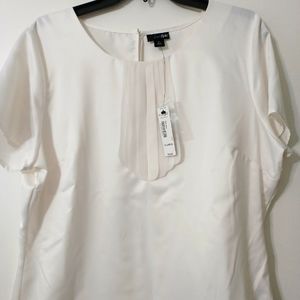 East 5th XL white polyester blouse